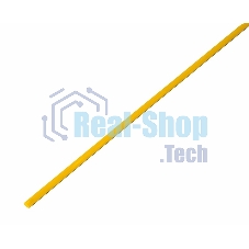 Термоусадочная трубка 2,5/1,25 мм, желтая, упаковка 50 шт. по 1 м 20-2502 Rexant