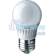 Лампа светодиодная Navigator NLL-P-G45-5-230-2.7K-E27 5Вт шар 2700К теплый белый E27 330лм 220-240В
