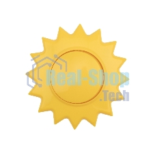 Выключатель одноклавишный Kranz HAPPY Солнце скрытой установки, желтый