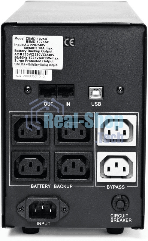 Источник бесперебойного питания Powercom Imperial IMD-2000AP 1200Вт 2000ВА черный