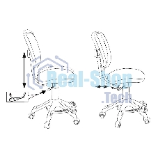 Кресло детское Бюрократ CH-W204/F мультиколор алфавит, крестовина пластик, подст. для ног, пластик белый