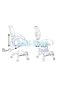 Кресло детское Бюрократ CH-W204/F мультиколор алфавит, крестовина пластик, подст. для ног, пластик белый