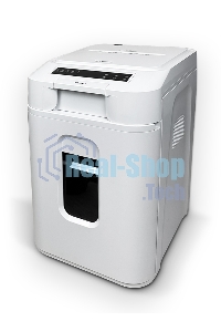 Шредер Heleos АП37-5 белый/белый с автоподачей (секр.P-5) фрагменты 220лист. 37лтр. скрепки скобы пл.карты