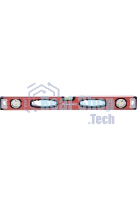 Уровень алюминиевый Matrix, фрезерованный, 3 глазка, рукоятки, 1500 мм