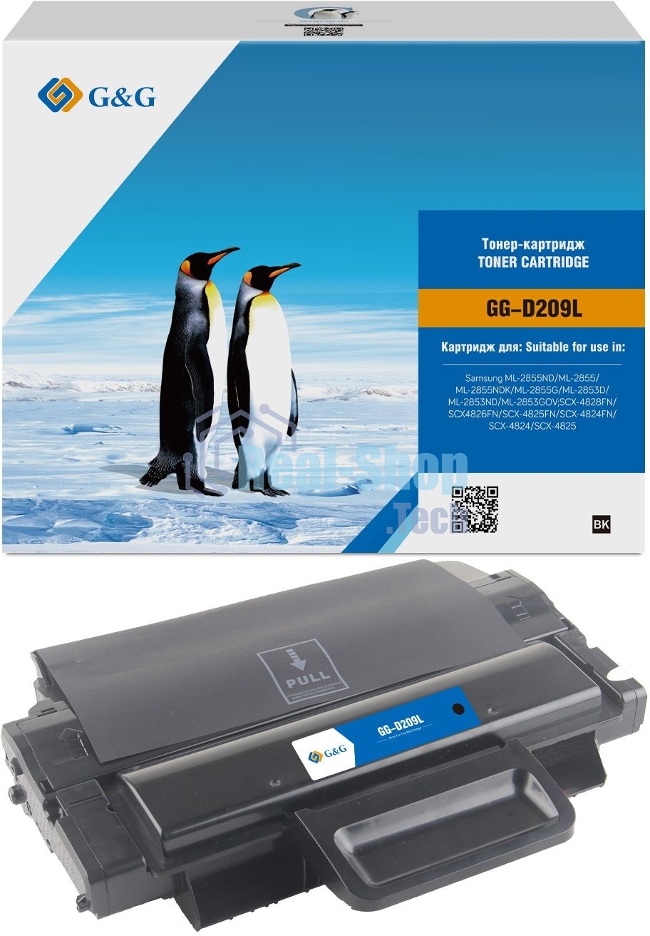 Картридж лазерный G&G GG-D209L черный (5000 стр.) для Samsung ML-2855ND/SCX-4824FN/4828FN