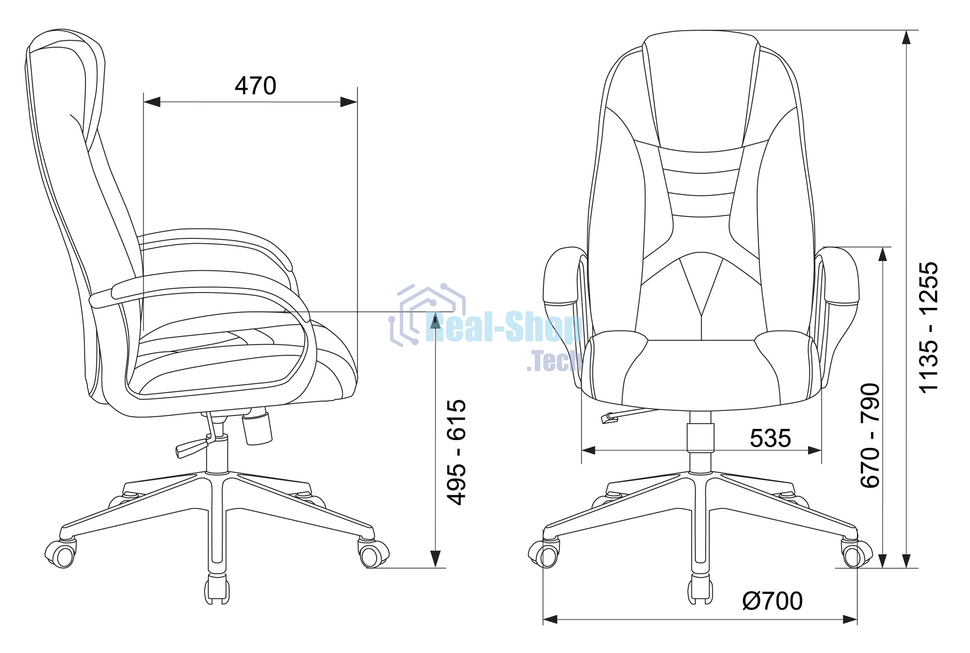 Кресло игровое Zombie 8 черный/красный, искусственная кожа, крестовина пластик