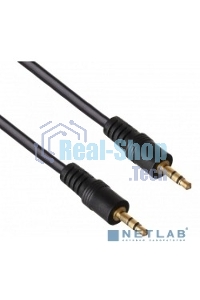 Кабель аудио Exegate 3.5мм Jack M - 3.5мм Jack M 2м позолоченные разъемы