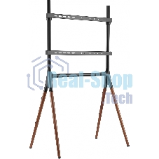 Подставка для телевизора Cactus CS-ST1247BKWN черный/орех 49