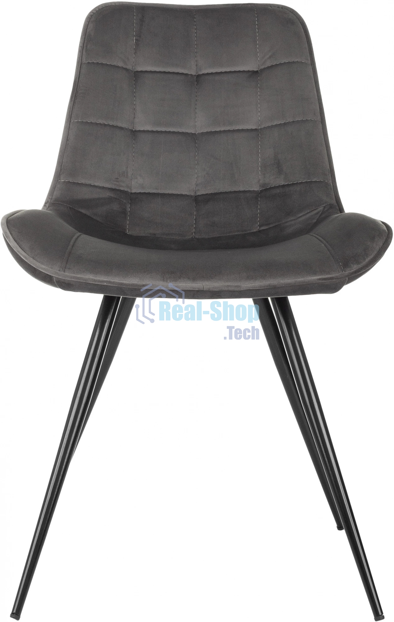 Стул для дома Бюрократ CH-K2 т. серый Holland 18 металл черный на ножках