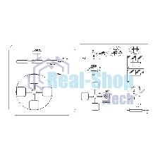 Светильник Ambrella light FL4880/4 BK/WD черный/дерево 72W 3000-6000K D610*160 (без ПДУ)