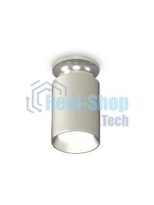 Светильник Ambrella Light XS6314101 SGR/PSL серый песок/серебро полированное MR16 GU5.3 (N6903, C6314, N6104)