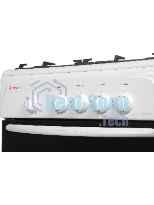 Плита газовая Gefest CG 50М02 К73 белый, конфорок 4 шт, духовка 42 л, 50 см x 85 см x 53 см