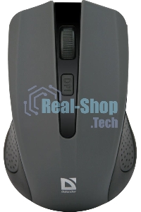 Мышь беспроводная Defender Accura MM-935 серый, 1600 dpi, радиоканал, USB, кнопки - 4
