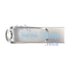 Флешка USB SanDisk Ultra Dual Luxe (SDDDC4-128G-G46), 128Gb, USB 3.1/USB Type-C, R/W 150/40, серебристый