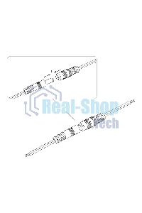 Разъем питания Rexant гнездо 2.1х5.5 с проводом 20 см