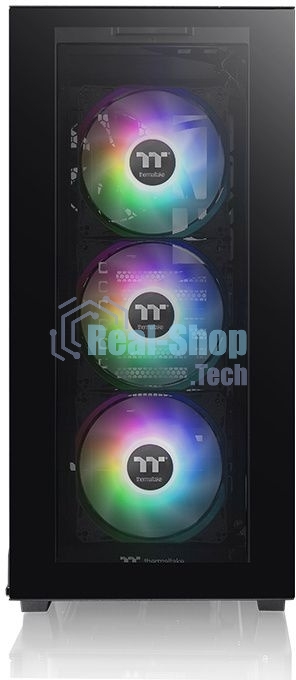 Компьютерный корпус Thermaltake Divider 300 TG ARGb черный без БП ATX 2x120мм 2xUSB 3.0 audio front door bott PSU