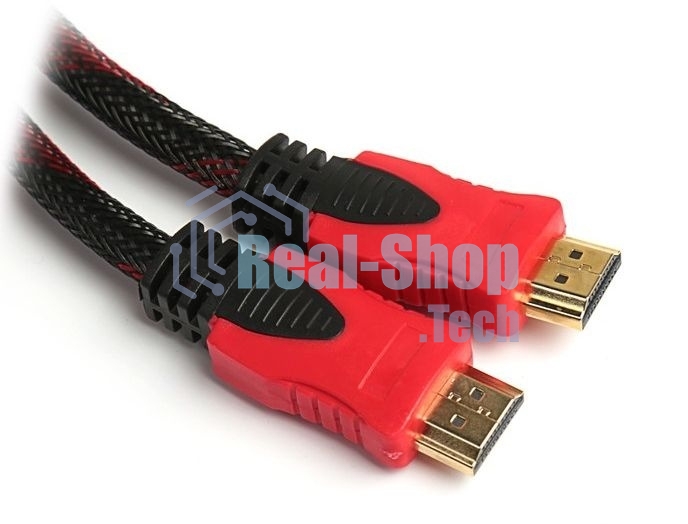 Кабель соединительный аудио-видео HDMI (m)/HDMI (m) 3м. феррит.кольца позолоченные контакты черный (NO NAME)