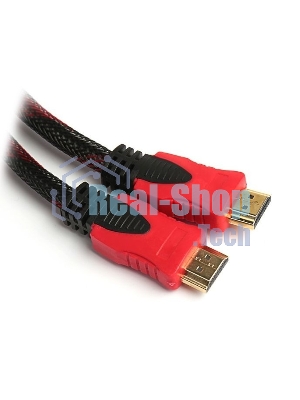 Кабель соединительный аудио-видео HDMI (m)/HDMI (m) 3м. феррит.кольца позолоченные контакты черный (NO NAME)