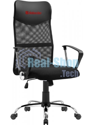 Кресло Defender ATX черный, сетка, 120 кг, механизм качания
