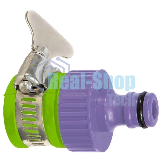 Адаптер Palisad пластмассовый 3/4 с внешним хомутом