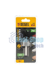 Шарошка абразивная Denzel конус, для дрели, 25 x 25 мм, хвостовик d6 мм, 63С