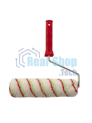 Валик Сибртех Эмали, 250 мм, ворс 12 мм, D 48 мм, D ручки 8 мм, полиамид,полиакрил