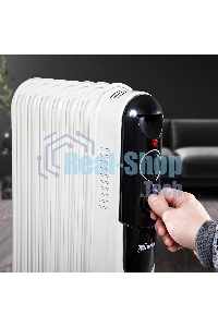 Обогреватель масляный MTX OCH-1500, белый, 1500 Вт, 15 м2, термостат