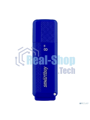 Флешка USB Smartbuy Dock Blue (SB8GbDK-B), 8Gb, USB 2.0, R/W 15/5, синий