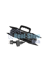 Удлинитель-шнур PROconnect на рамке ПВС 3х0,75мм², 20 м, с/з, 6А, 1300Вт, IP20, черный