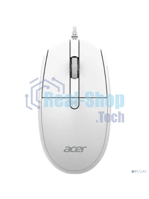 Мышь проводная Acer OMW401 белый, 2000 dpi, USB, кнопки - 4