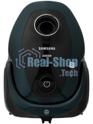 Пылесос Samsung VC20M2540JN/EV черный/зеленый, 460/2000 Вт, уборка сухая, пылесборник мешок 2.5 л