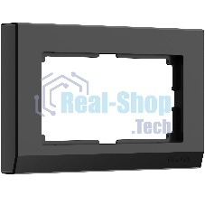 Рамка для двойной розетки (черный) W0081808
