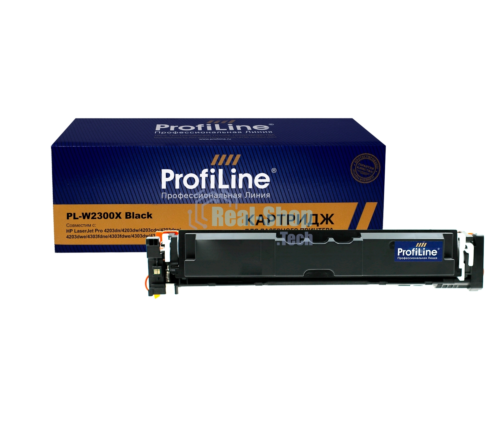 Картридж ProfiLine PL-W2300X для принтеров HP LaserJet Pro 4203dn/4203dw/4203cdn/4203dne/4203dwe/4303fdne/4303fdwe/4303dw/4303fdn/4303fdw Black 7500 копий