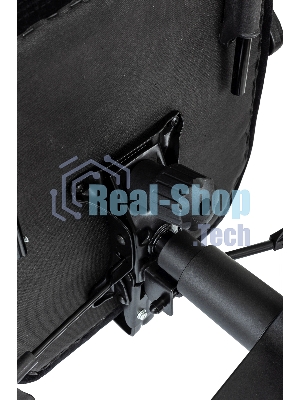 Кресло руководителя Бюрократ T-9950MSG-F Fabric черный Light-20, крестов. пластик, подст. для ног
