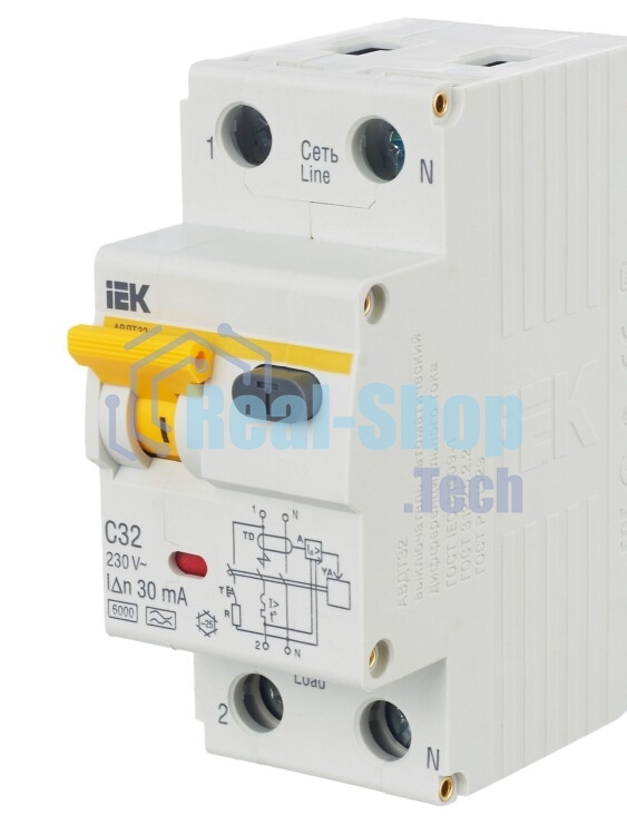 Выключатель автоматический дифференциального тока IEK MAD22-5-032-C-30 АВДТ 32 C32