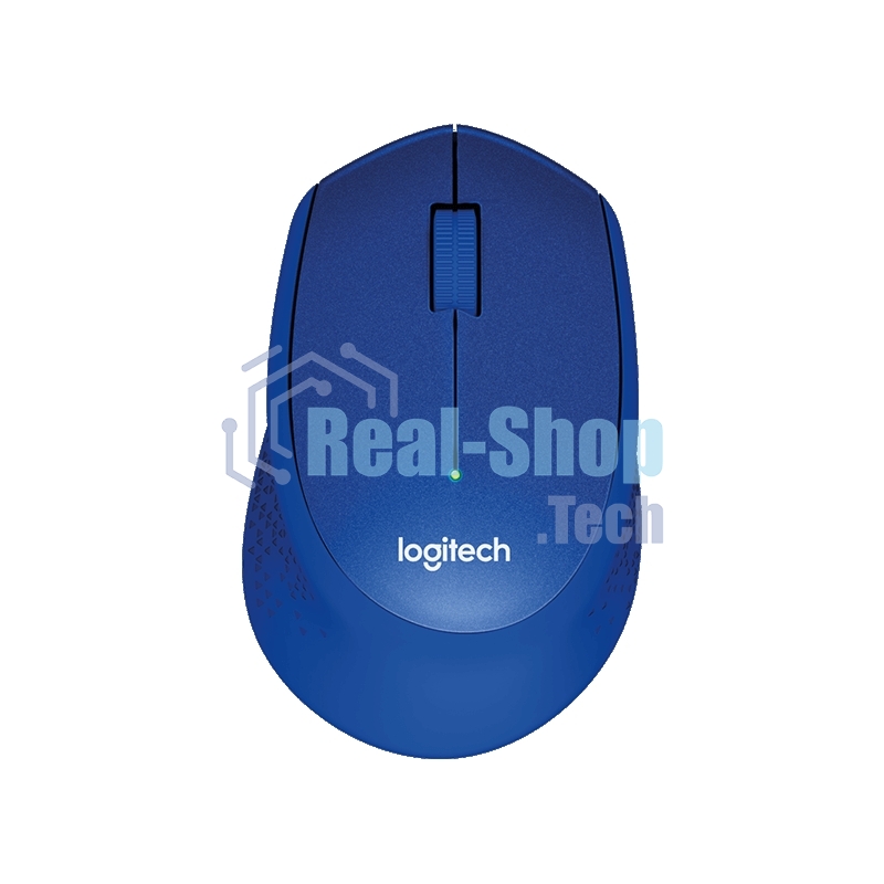 Мышь беспроводная Logitech M330 SILENT PLUS синий, 1000 dpi, радиоканал, USB, кнопки - 3