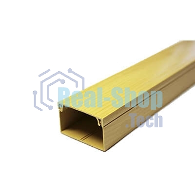 Кабель-канал 40х25 L2000 пластик с двойным замком сосна УралПак КК-3140025-032