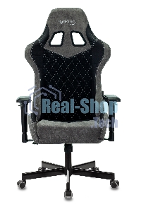 Кресло игровое Бюрократ VIKING 7 KNIGHT B FABRIC черный текстиль/эко.кожа крестовина металл/пластик