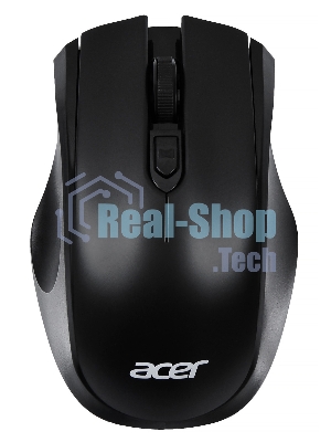 Мышь беспроводная Acer OMR030 черный, 1600 dpi, радиоканал, USB, кнопки - 4