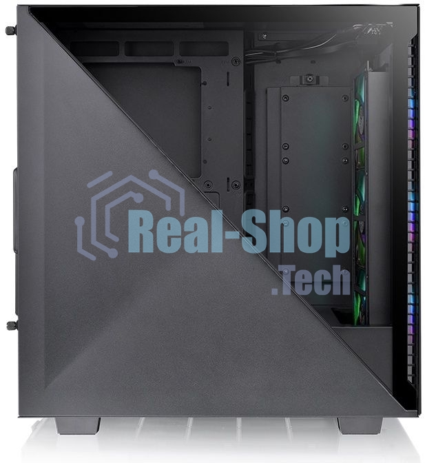Компьютерный корпус Thermaltake Divider 300 TG ARGb черный без БП ATX 2x120мм 2xUSB 3.0 audio front door bott PSU