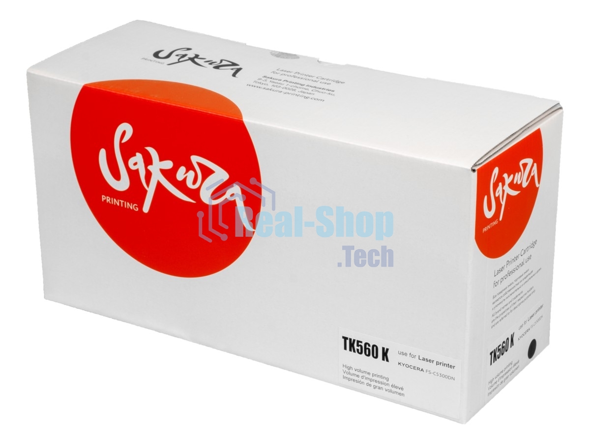 Картридж Sakura TK560K для Kyocera Mita FS-C5300DN/FS-C5350DN, ECOSYS 6030cdn, черный, 12 000 к.