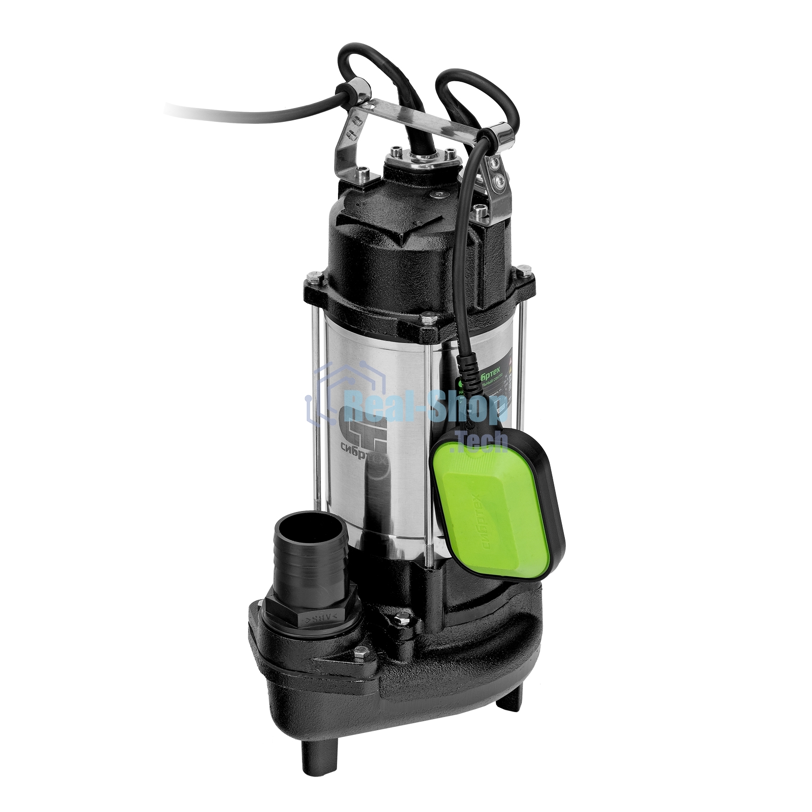Фекальный насос Сибртех СФН750, 750 Вт, напор 16 м, 22000 л/ч