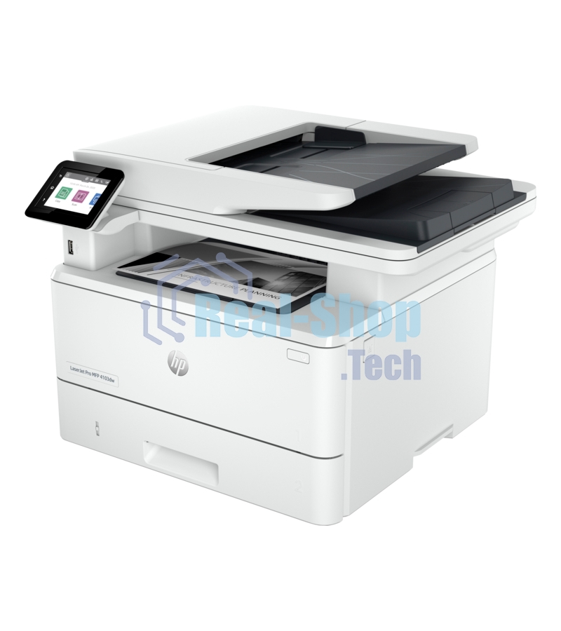 МФУ лазерное HP LaserJet Pro 4103dw (2Z627A), A4, ч/б, печ. до 40 стр/мин., скан. до 29 стр/мин. (ч/б) 20 стр/мин. (цвет), 1200 x 1200 dpi, USB, RJ-45, Wi-Fi, Air Print, Mopria