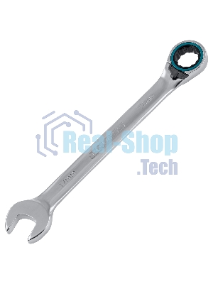 Набор ключей комбинированных с трещоткой Gross 8 - 19 мм, 7 шт., реверсивные, CrV