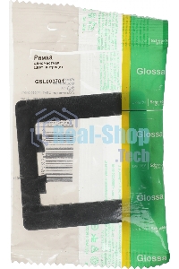 Рамка 1-м Glossa антрацит SchE GSL000701