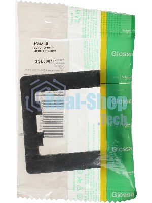 Рамка 1-м Glossa антрацит SchE GSL000701