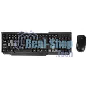 Комплект клавиатура+мышь Smartbuy ONE 230346AG беспроводной, USB, 1000 DPI, чёрный