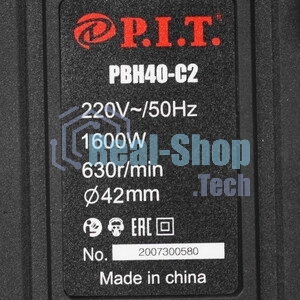 Перфоратор P.I.T. PBH40-C2, SDS-Max, 1600 Вт, 9 Дж, от сети