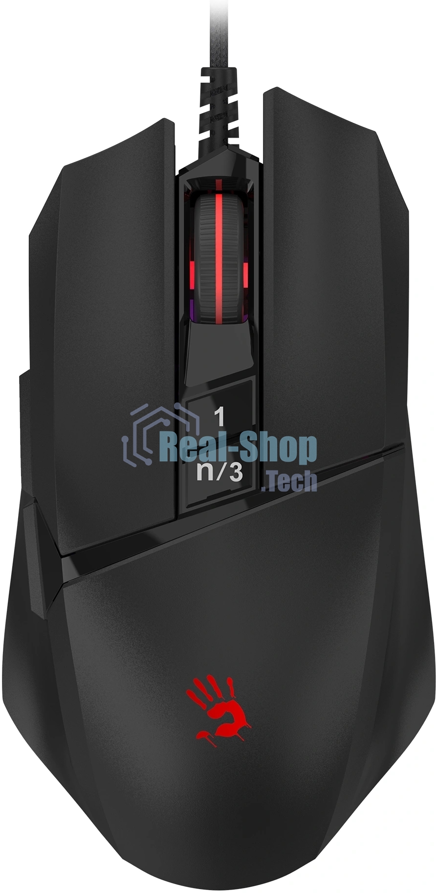 Мышь проводная A4Tech Bloody W65 Max Mini черный, 12000 dpi, USB Type-A, кнопки - 7