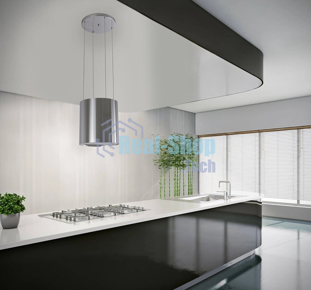 Вытяжка каминная MBS Petunia 135 Island Inox нержавеющая сталь управление: кнопочное (1 мотор)